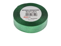 Wstążka brokatowa zielona 25mmx22m WB25-4 Brewis